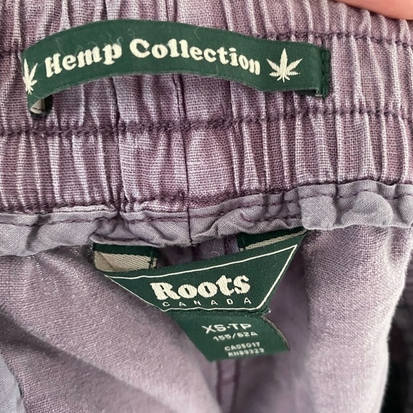 𝅺roots Hemp Collection Purple Shorts with Pockets, Womens XS, Good Condition - Picture 5 of 6